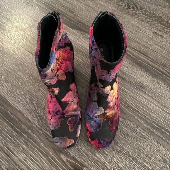 Stuart Weitzman Bacari Brocade Botanic Ankle Boot - Picture 3 of 9